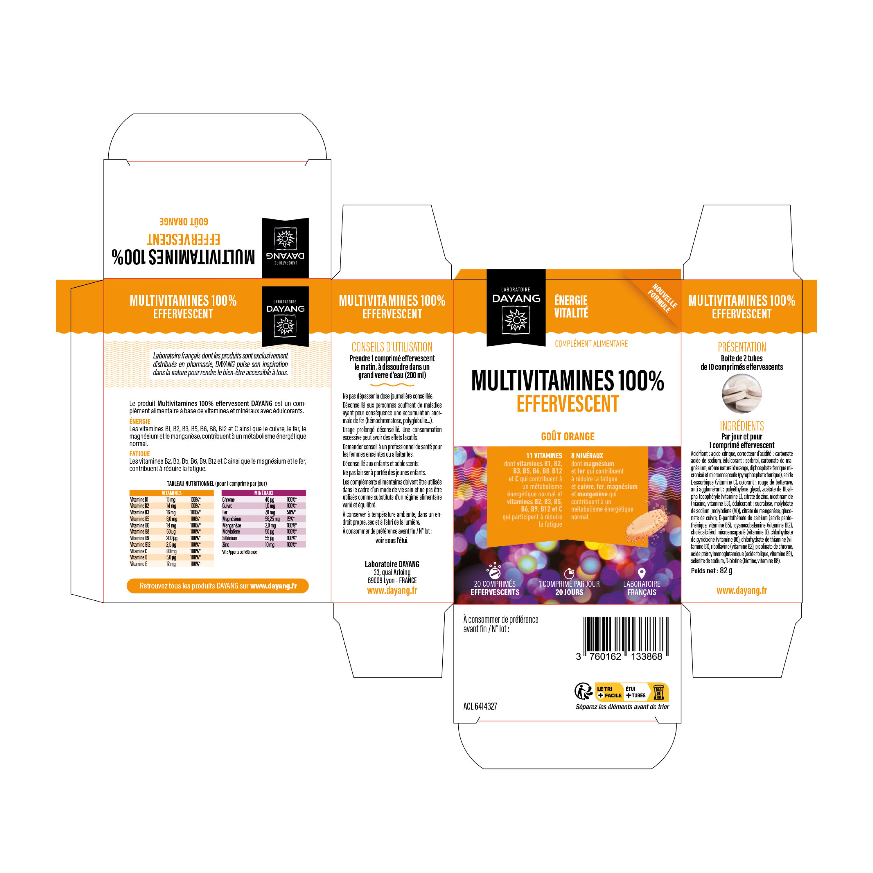 Multivitamines 100 % effervescent - Nouvelle formule