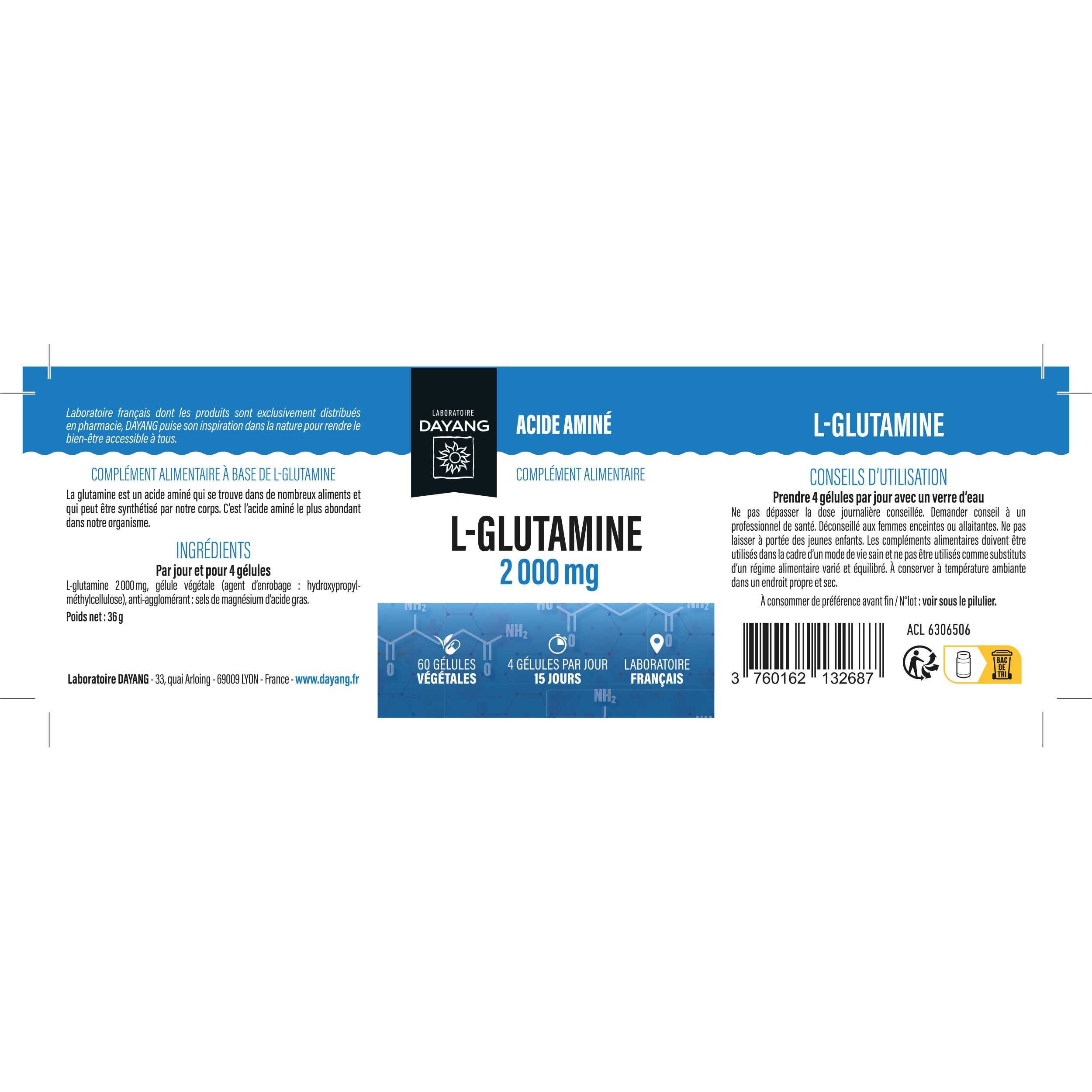 L-glutamine 2 000 mg